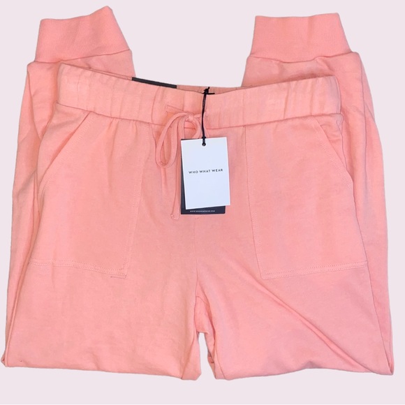 Who What Wear Coral Mid Rise Jogger New - Picture 4 of 7